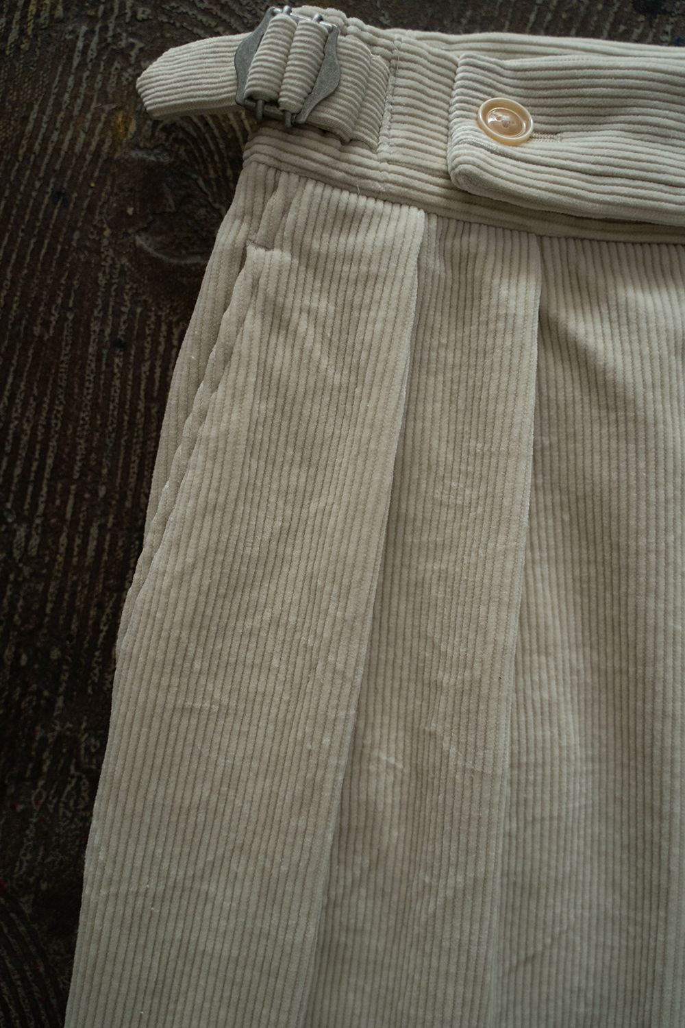 【ラスト1点】2-Tack Corduroy Painter Pants/2タックコーデュロイペインターパンツ(OFF WHITE)