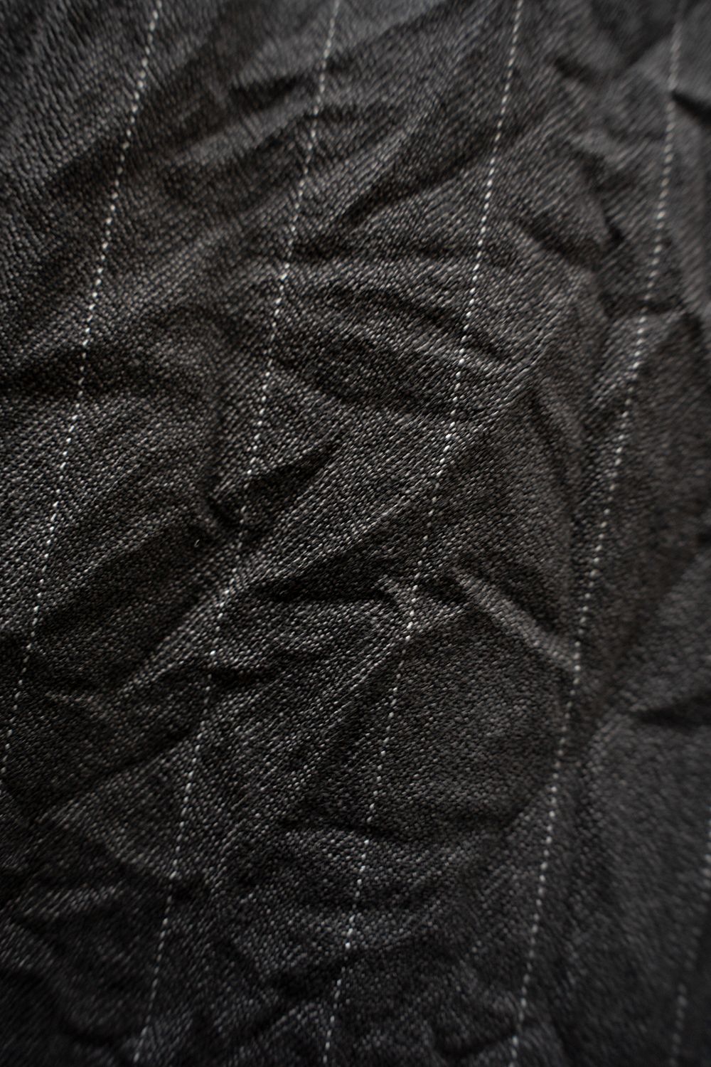 【26AW】先染めポリエステルジップブルゾン(CHARCOAL)