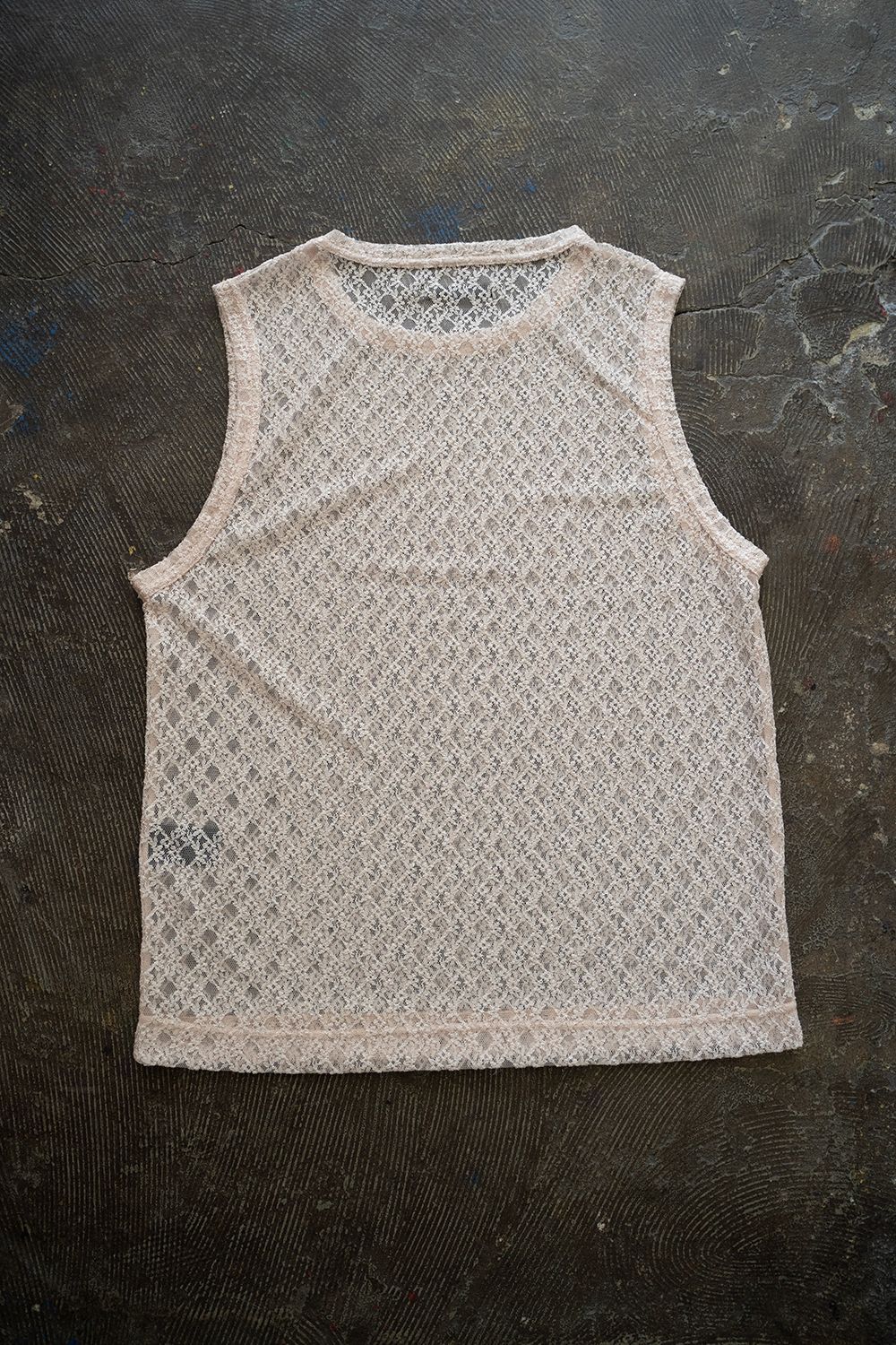 【ラスト1点】【24SS】Russell Lace No-Sleeve/ラッセルレースノースリーブ(ECRU)