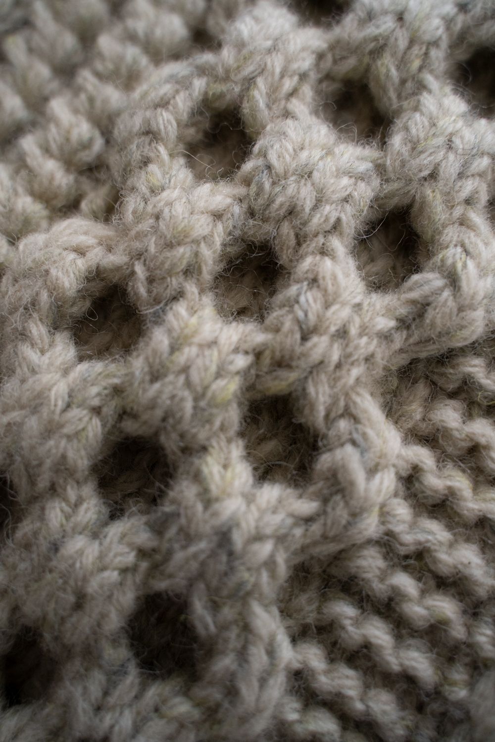 【Sサイズ】Jamieson’s Shetland wool HAND KNITTING Cowichan sweater(WHITE)
