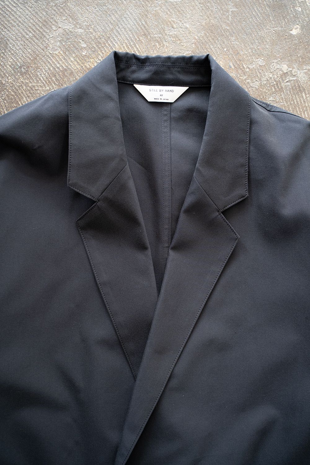 【ラスト1点】【25SS】キュプラ混ツイルダブルジャケット(DARK NAVY)