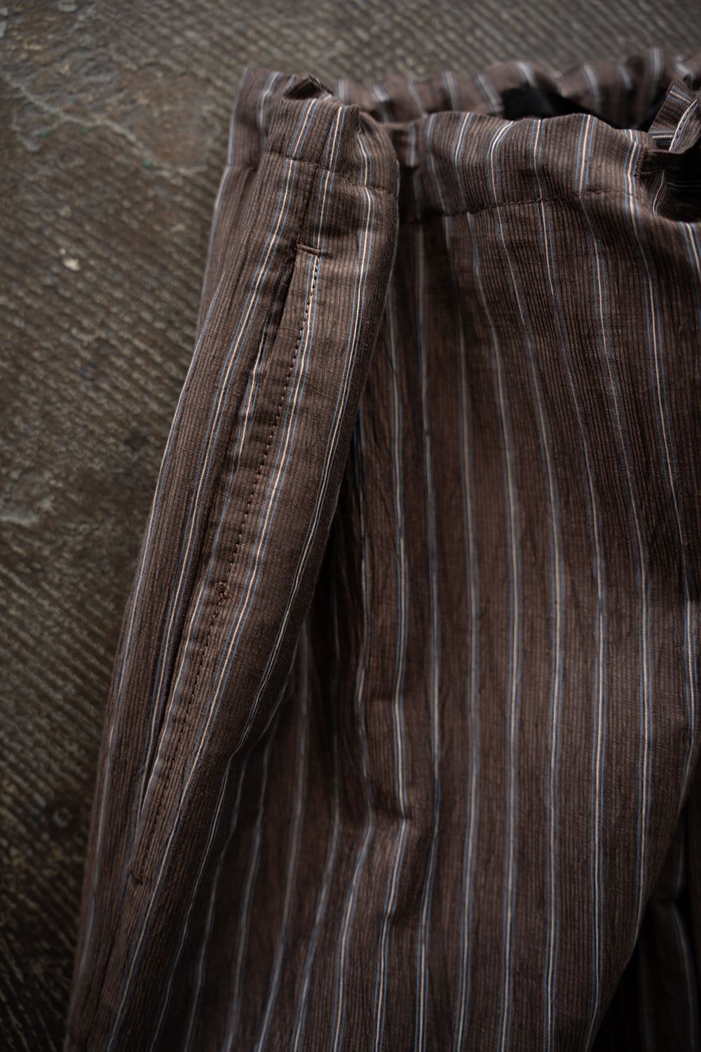 【ラスト1点】【26SS】C/LI/PE Washer Lounge PT/コットンリネンポリエステルワッシャーラウンジパンツ(BROWN)