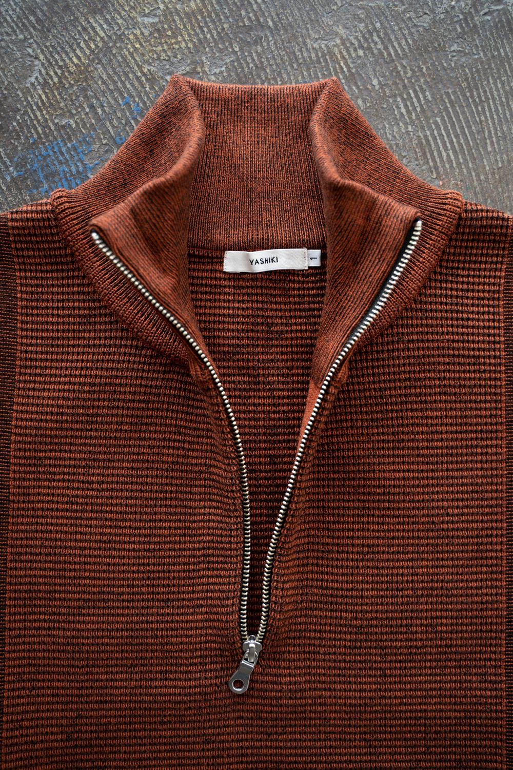 【25AW】Fuyushigure Half Zip Knit(ORANGE)