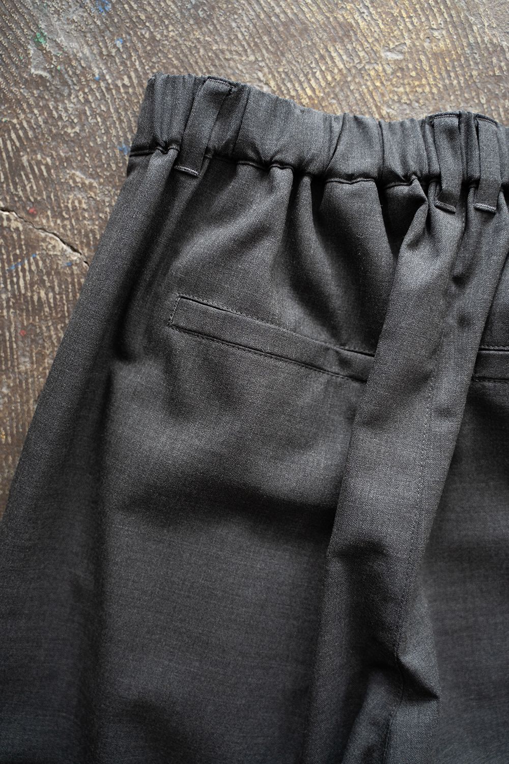 【ラスト1点】【24SS】Tropical Cloth Wide Pants/トロピカルクロスワイドパンツ(CHARCOAL)