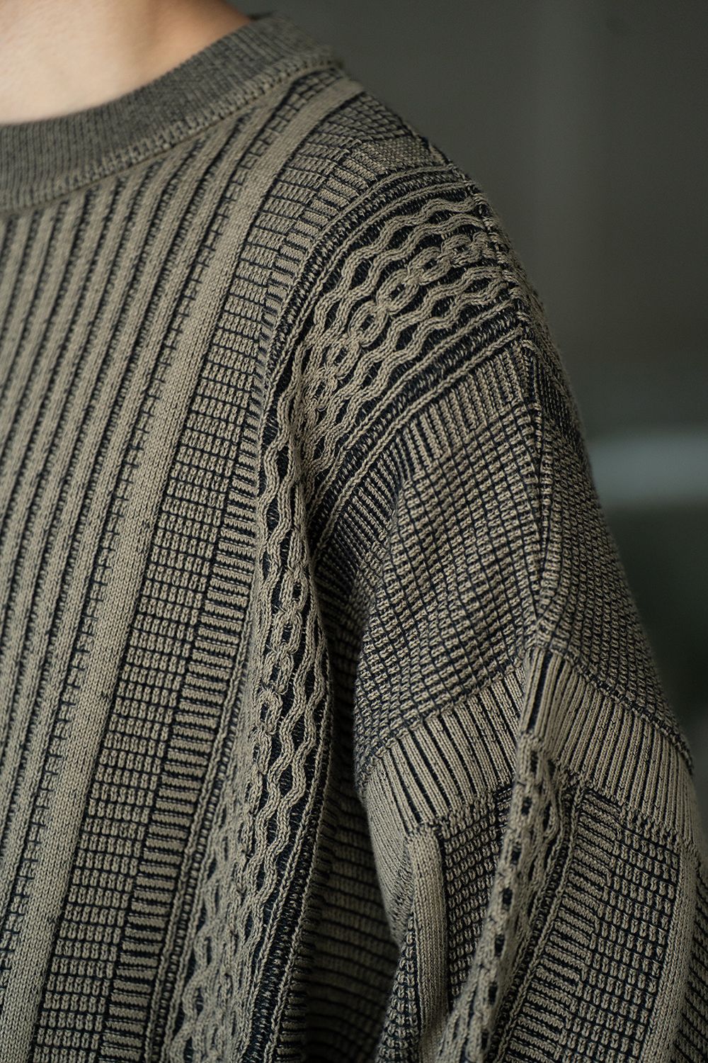 【ラスト1点】【24AW】Kuchiba Knit(KHAKI)
