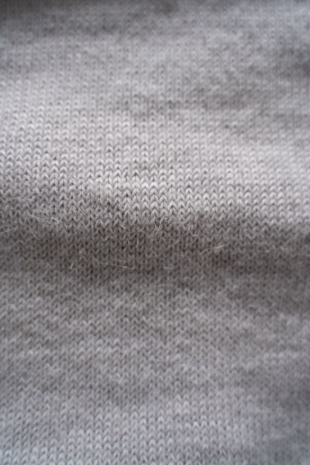 【ラスト1点】【22AW】アルパカ×ラミークルーネックニット(LIGHT GRAY)