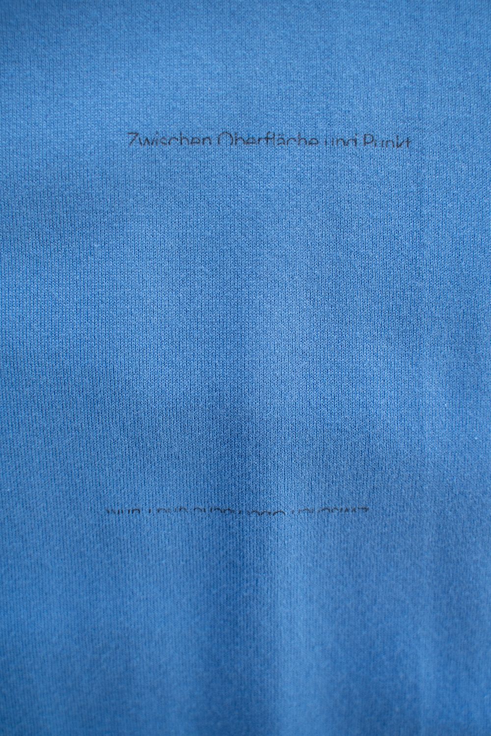 【ラスト1点】【23SS】"Zwischen Oberfläche und Punkt"Tシャツ(BLUE)