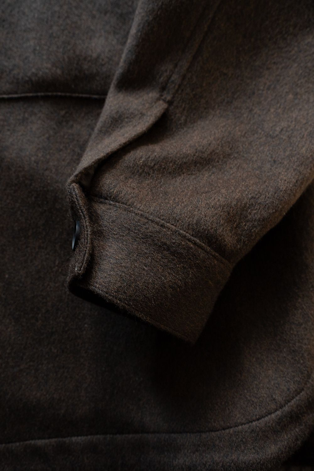 【26AW】ウールシャギーシャツブルゾン(DARK BROWN)