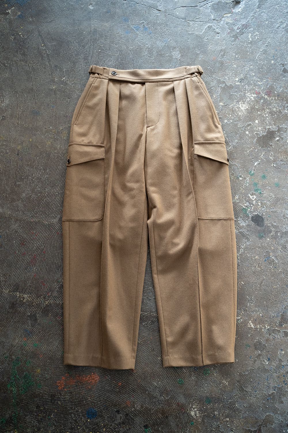 sayatomo 2-Tack Flannel Cargo Pants 22aw-