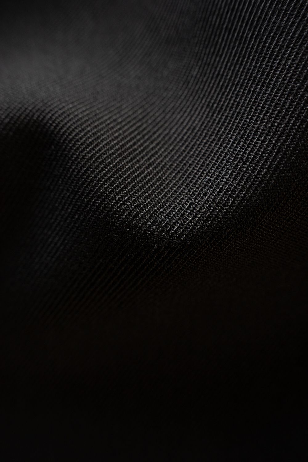 【26AW】ウールサージワンタックパンツ(BLACK)