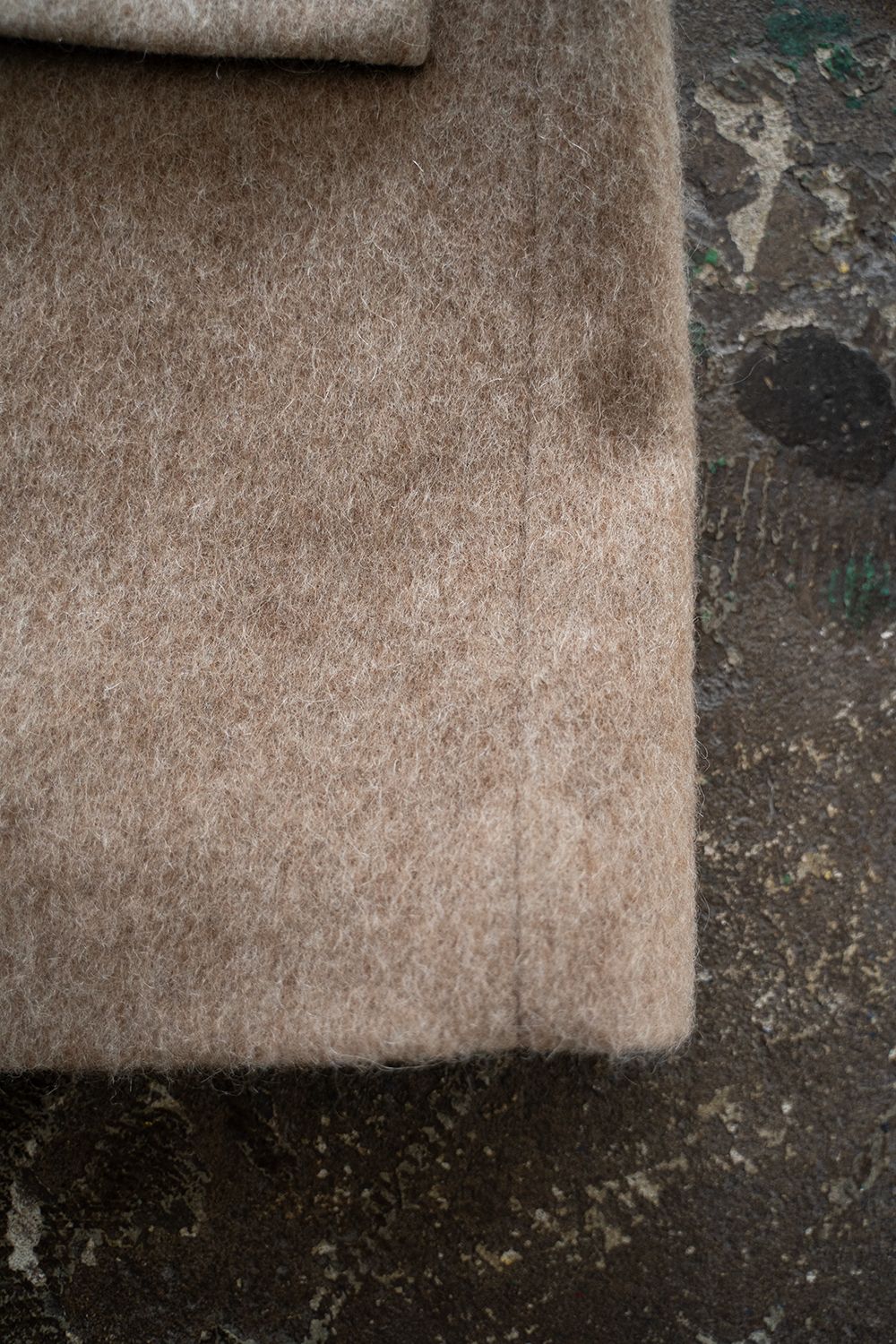 【ラスト1点】【25AW】Mohair Shaggy Long Jacket/モヘアシャギーロングジャケット(BEIGE)