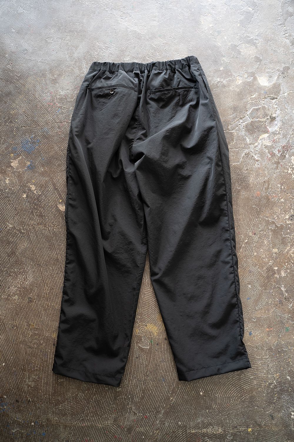 STILL BY HAND - 【25SS】ナイロン2タックイージーパンツ(INK