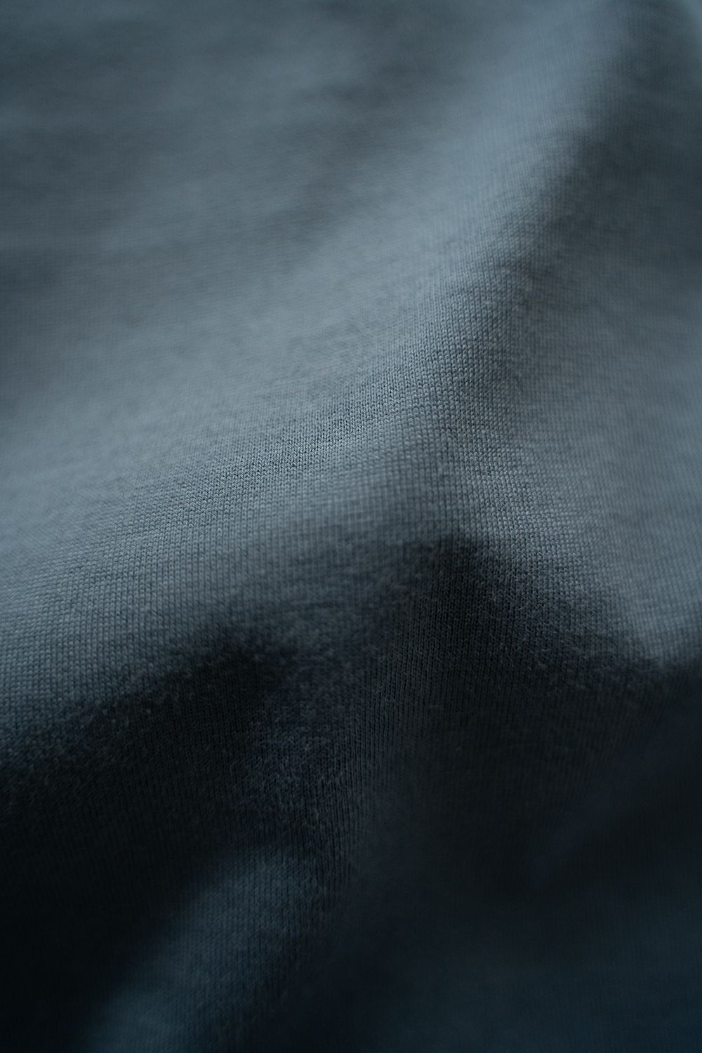 【25SS】オーバーサイズネックリブTシャツ(SMOKE BLUE)