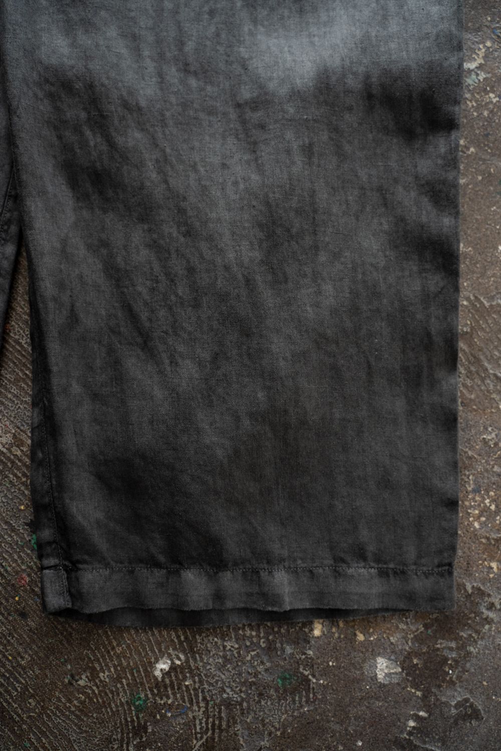 大麻ワイドパンツ(炭)