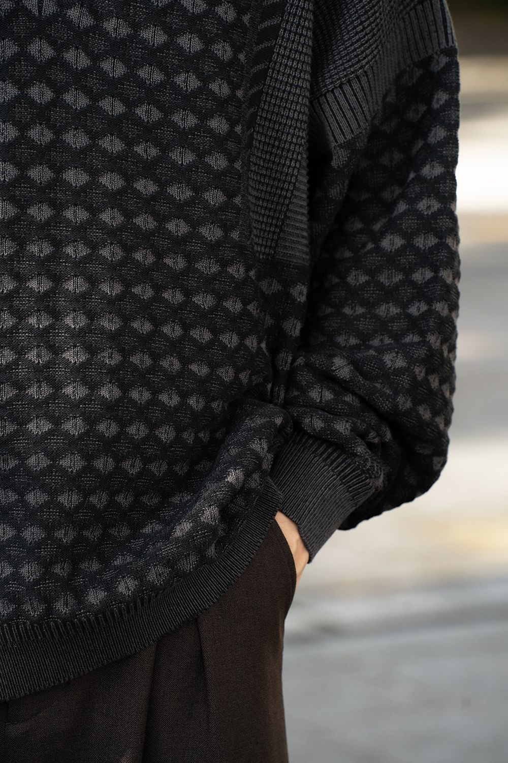 【25AW】Rikka Knit Polo(BLACK)