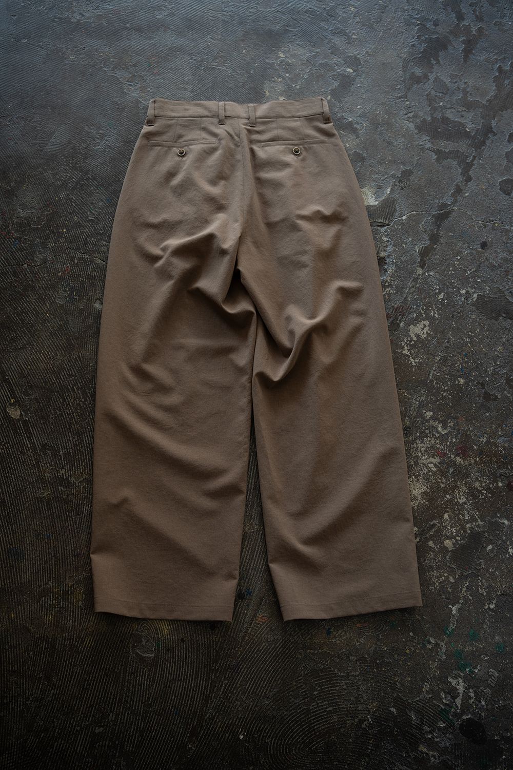 【26SS】2-Tack Wide Slacks/2タックワイドスラックス(BEIGE)