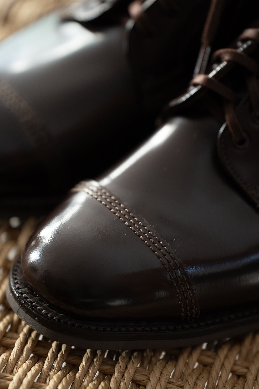 【定番人気】Military Derby Shoe(EBONY BROWN)【No.1128】