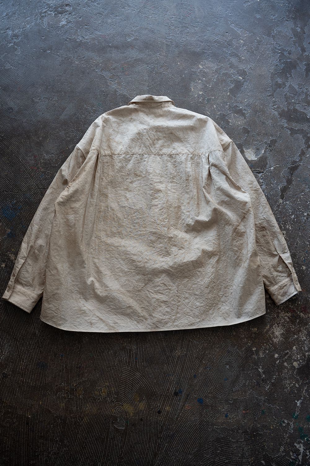 【ラスト1点】【26SS】Aurora Dyed Nylon Shirt(BEIGE)