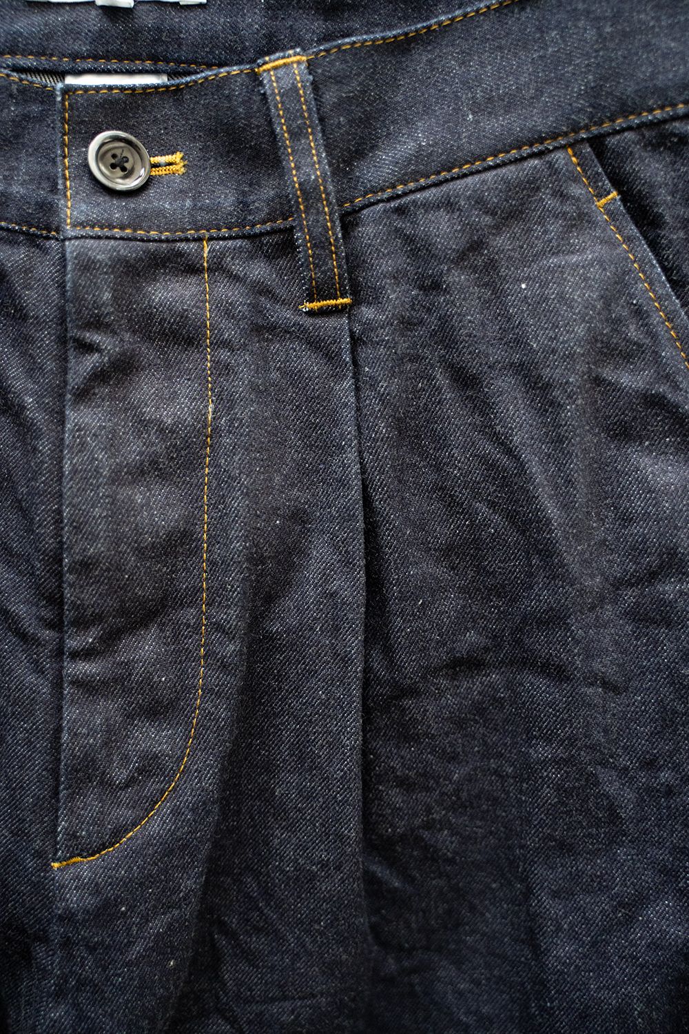 【25SS】1-Tack Bootcut Denim Pants/1タックブーツカットデニムパンツ(INDIGO BLUE)