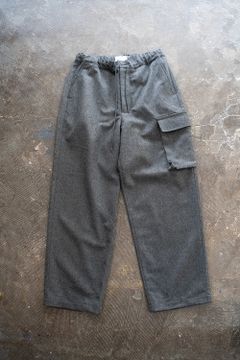 【ラスト1点】【22AW】ウールフラノイージーパンツ(GRAY)