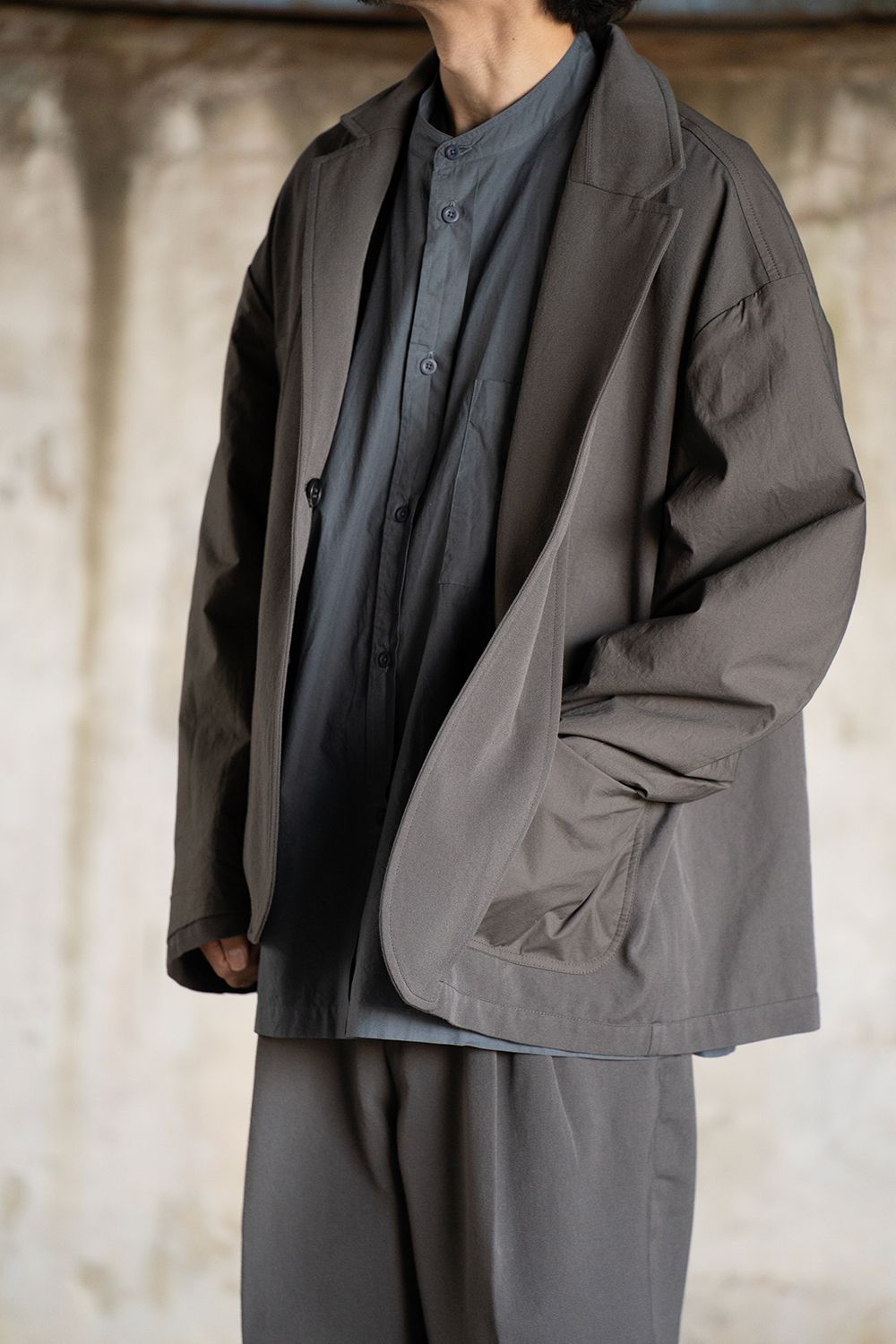 【ラスト1点】【22AW】Reversible Switching Jacket(GRAY BROWN)