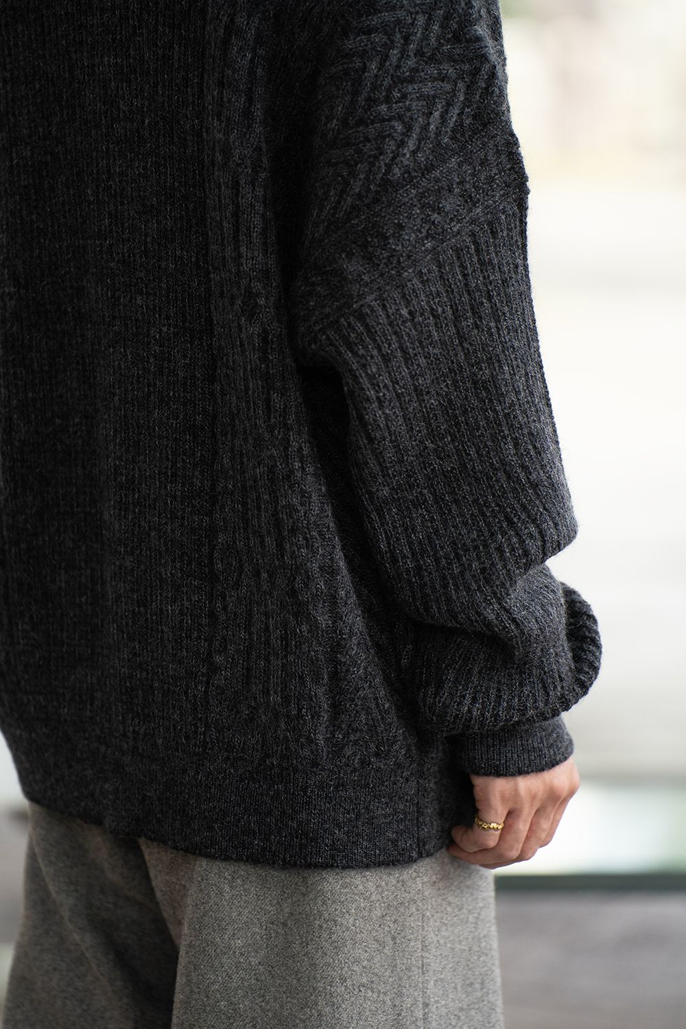 【25AW】Sekkei Mohair Cardigan(BLACK)