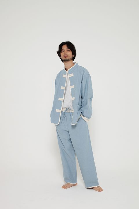 【定番人気】"kung-fu"pajama【セットアップ】(LIGHT BLUE)