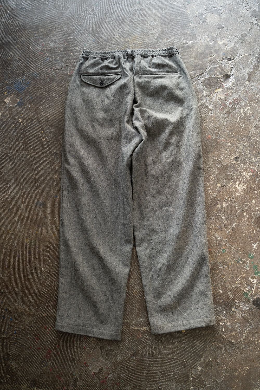 【ラスト1点】【23AW】シェットランドウールイージーパンツ(GRAY)