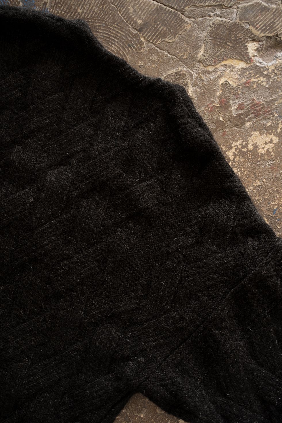 【26AW】Ochiba Mohair Cardigan(BLACK)