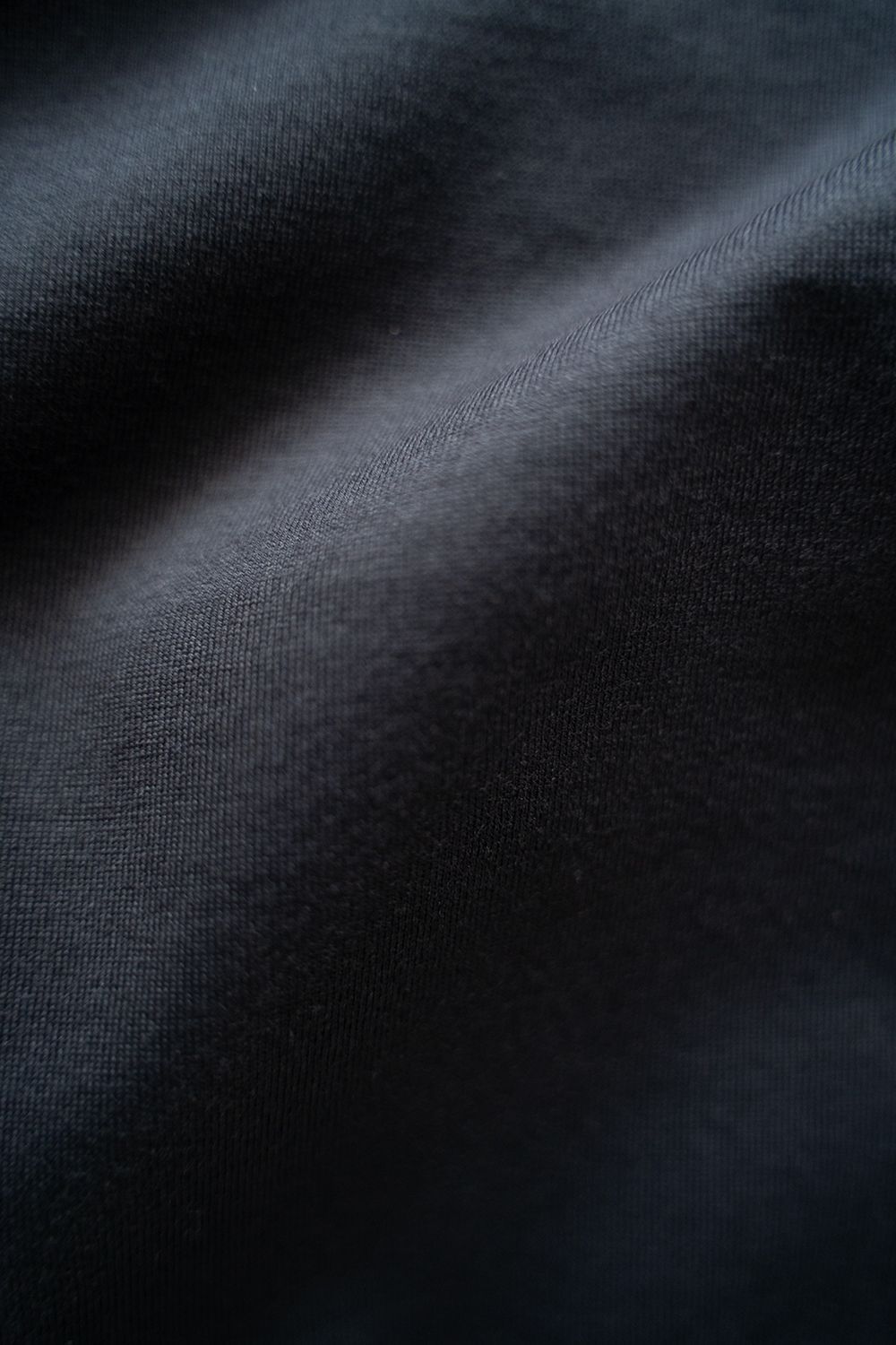 【ラスト1点】【25SS】オーバーサイズネックリブTシャツ(BLACK NAVY)