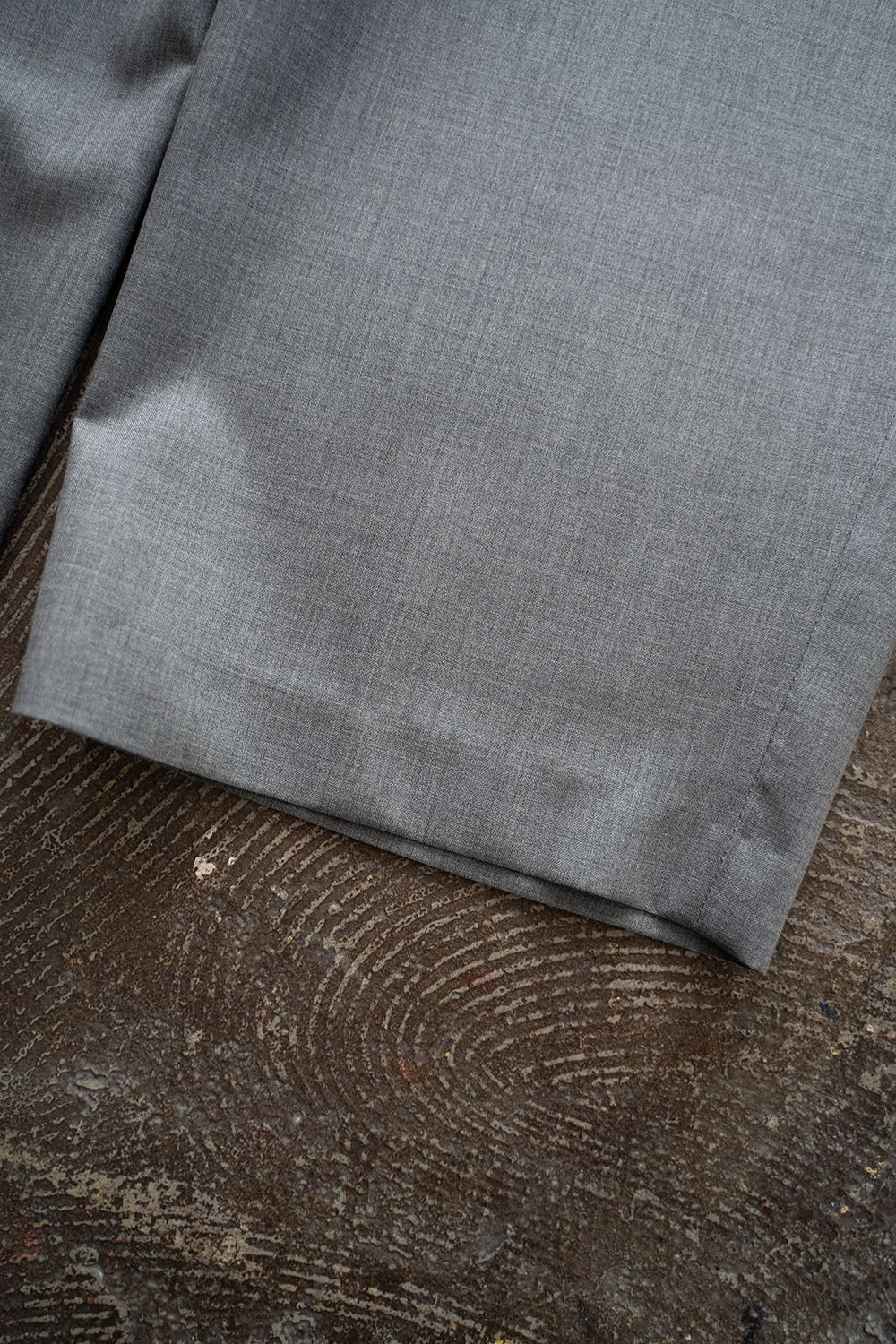 【ラスト1点】【24SS】2-Tack Wool Tropical Trousers/2タックウールトロピカルトラウザーズ(GRAY)