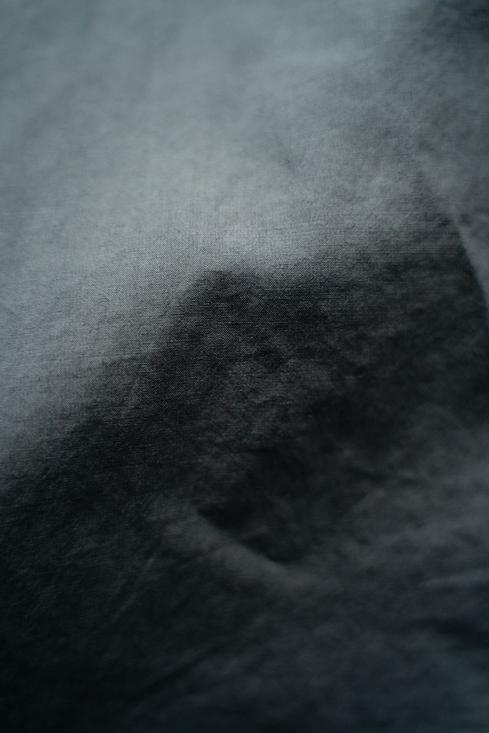【ラスト1点】【25SS】リネン混バンドカラーシャツ(BLUE GRAY)