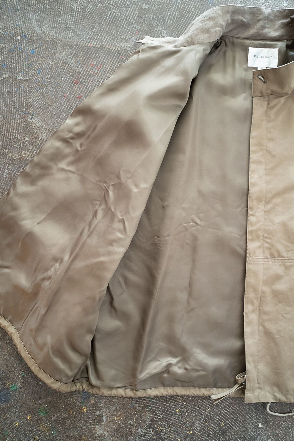 【ラスト1点】【22AW】甘撚りオックスショートブルゾン(KHAKI BEIGE)