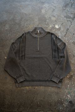 【25AW】Fuyushigure Half Zip Knit(GREIGE)
