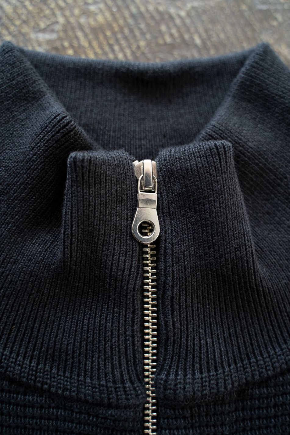 【25AW】Fuyushigure Half Zip Knit(DARK NAVY)