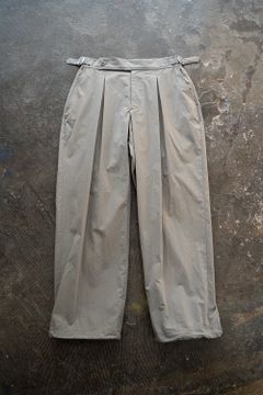 【ラスト1点】2-Tack Cotton-Nylon Trousers/2タックコットンナイロントラウザーズ(GRAY)