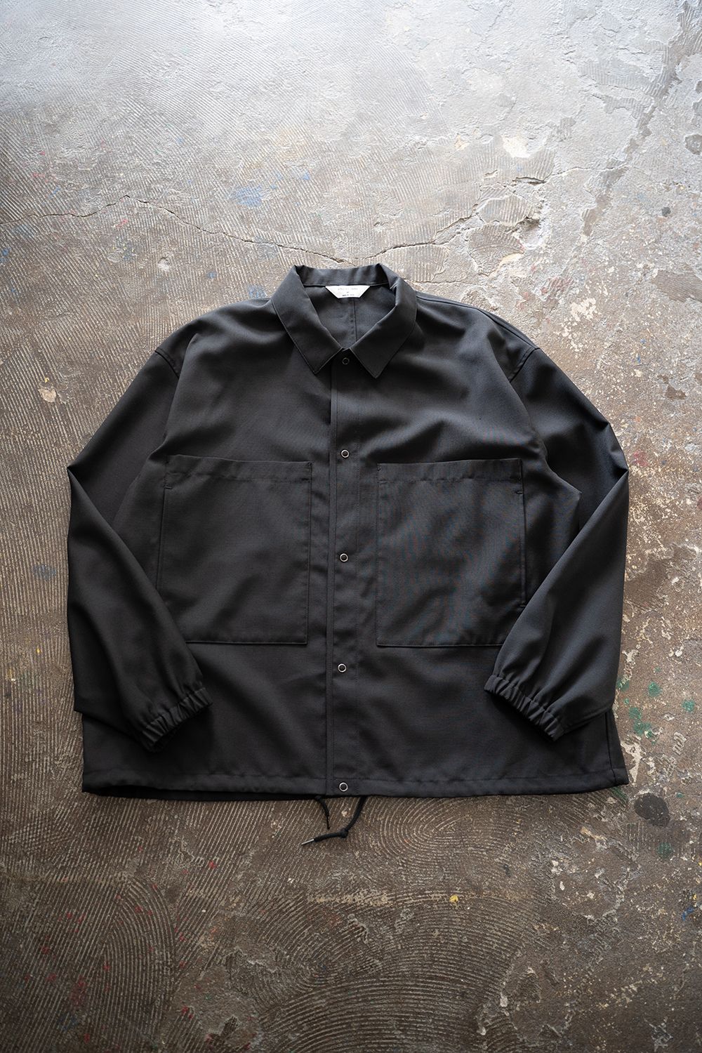 【25AW】モヘア混シャツジャケット(INK BLACK)