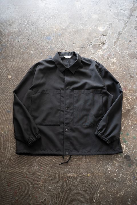 【25AW】モヘア混シャツジャケット(INK BLACK)