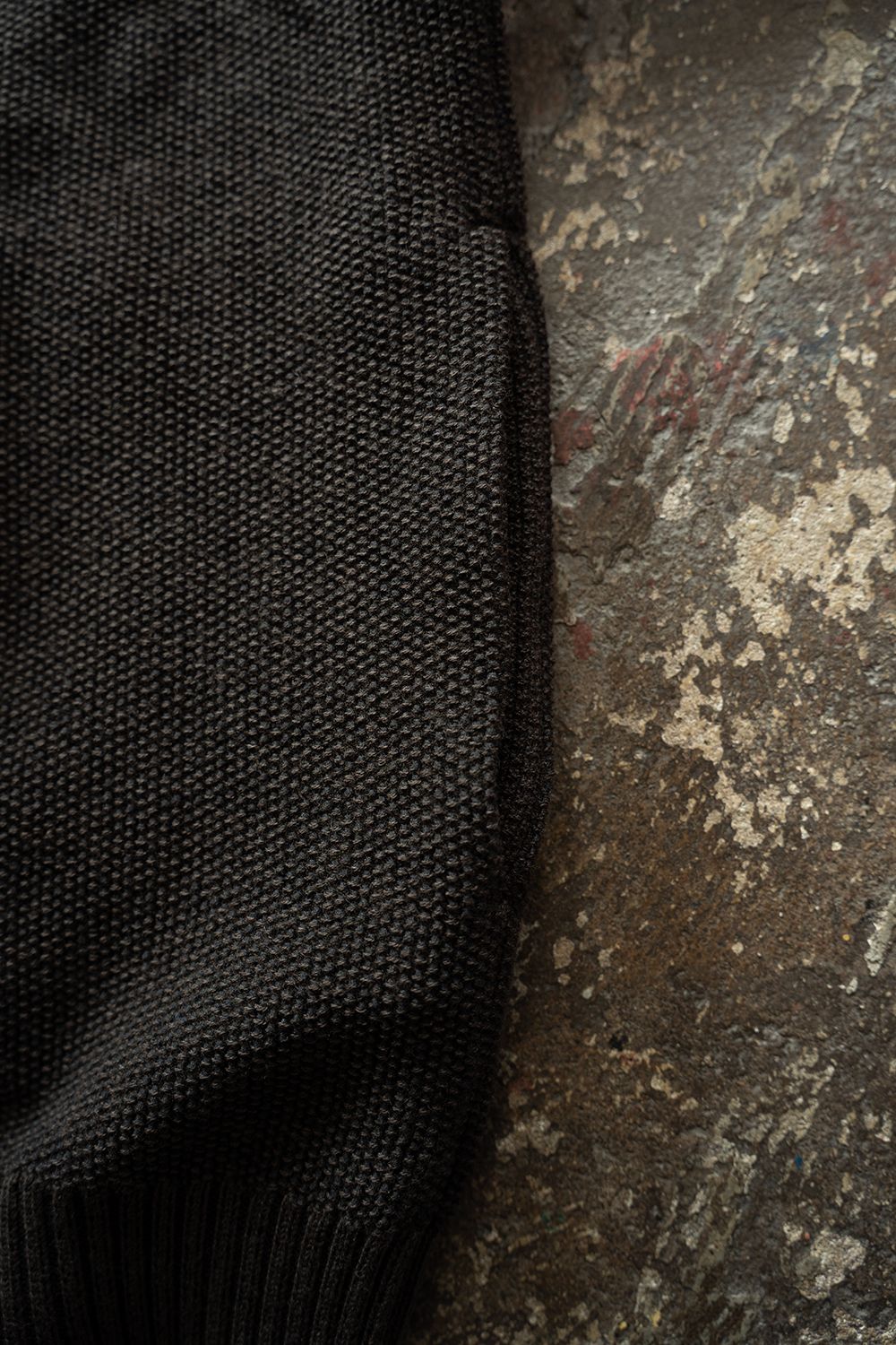 【26AW】10Gニットジップカーディガン(BROWN CHARCOAL)