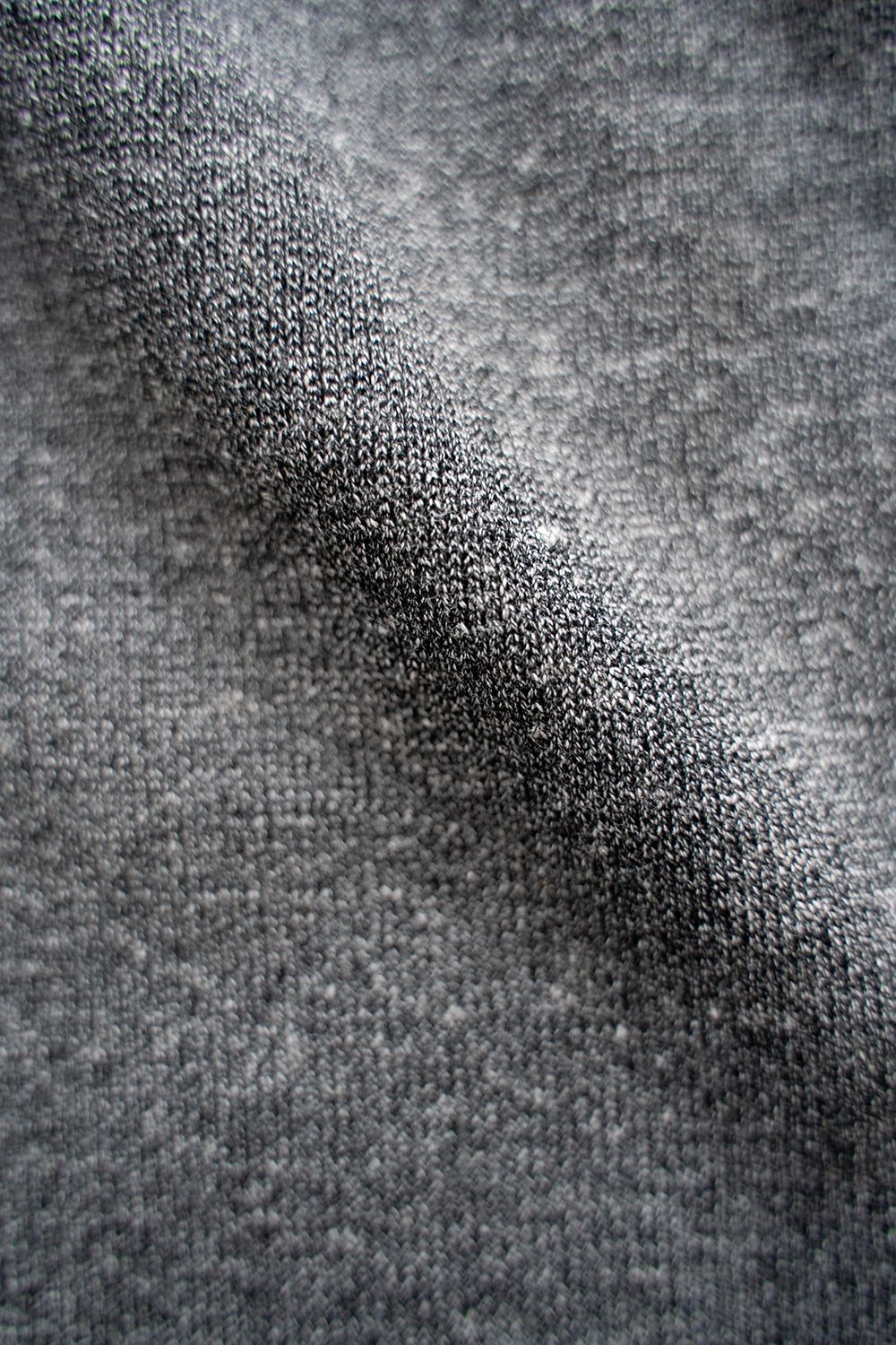 【ラスト1点】【24SS】綿×ポリエステル×リネン12Gニットカーディガン(GRAY)