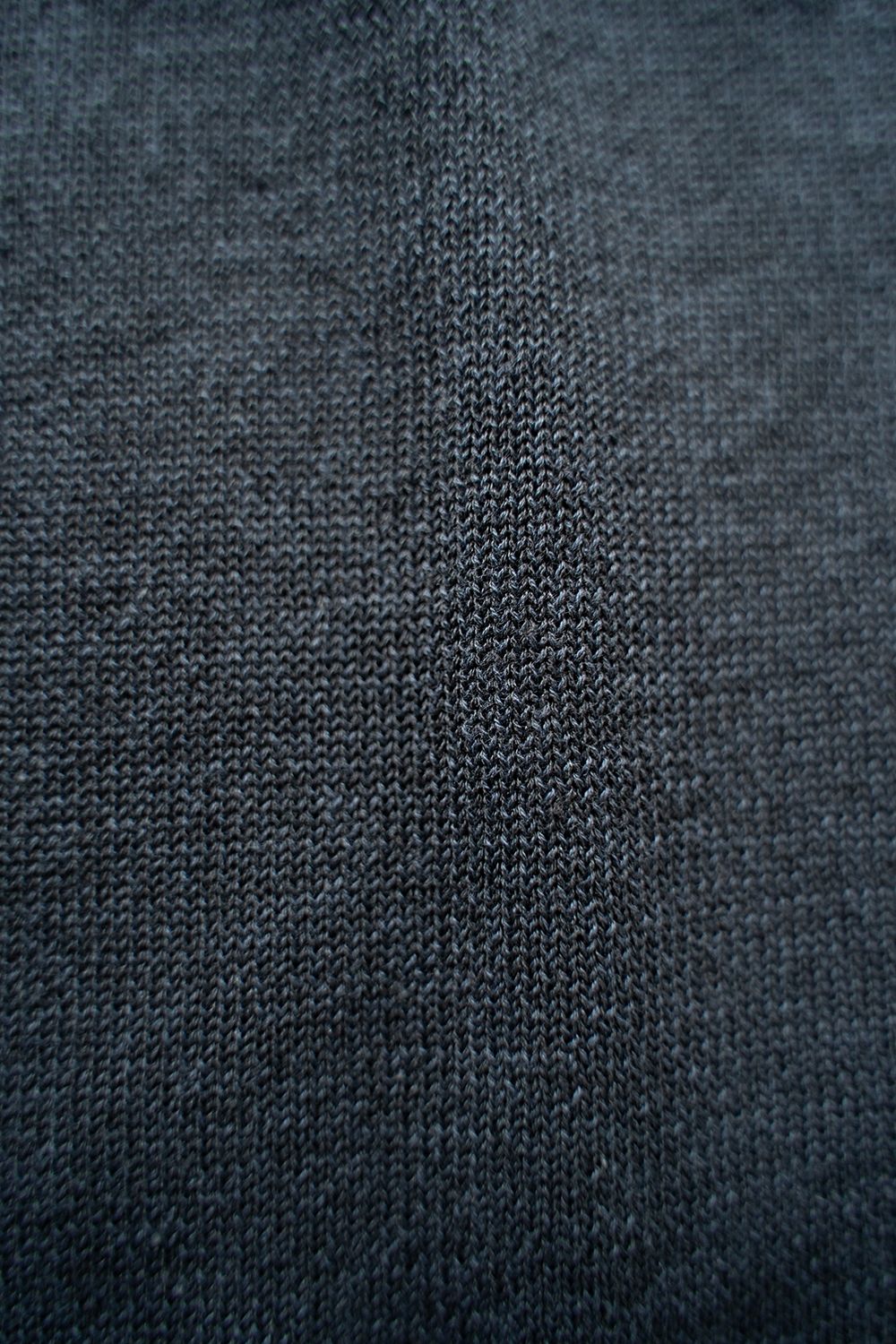 【ラスト1点】【25SS】綿×ポリエステル×リネン12GサドルスリーブニットTee(DUSTY BLUE)