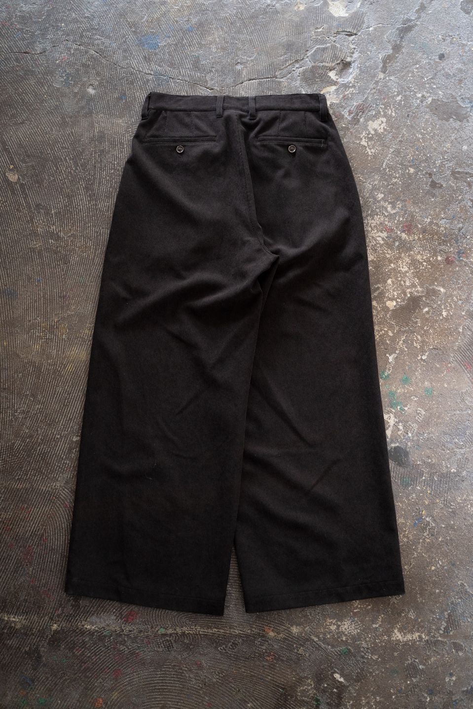 【26AW】2-Tack Corduroy Baggy Trousers/2タックコーデュロイバギートラウザーズ(BROWN)