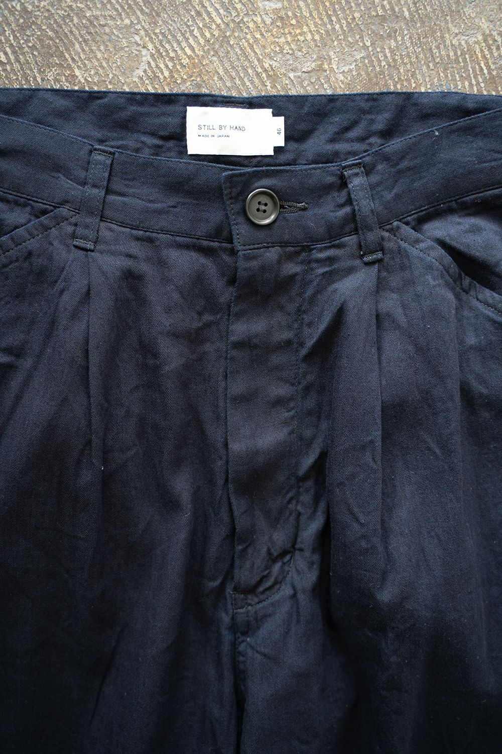 【ラスト1点】【25SS】5.5ozデニムワンタックパンツ(BLACK NAVY)