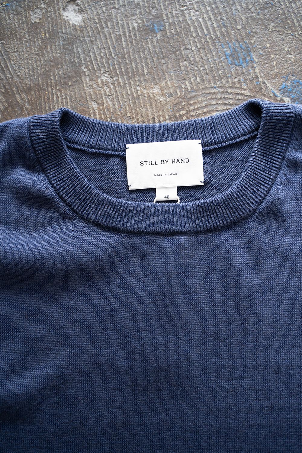【ラスト1点】【23AW】ヤク×コットンニットベスト(BLUE)