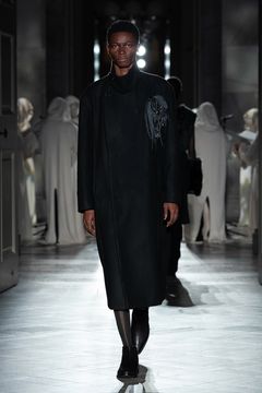 【ラスト1点】【24AW】Belted Over Coat/ベルテッドオーバーコート(BLACK)