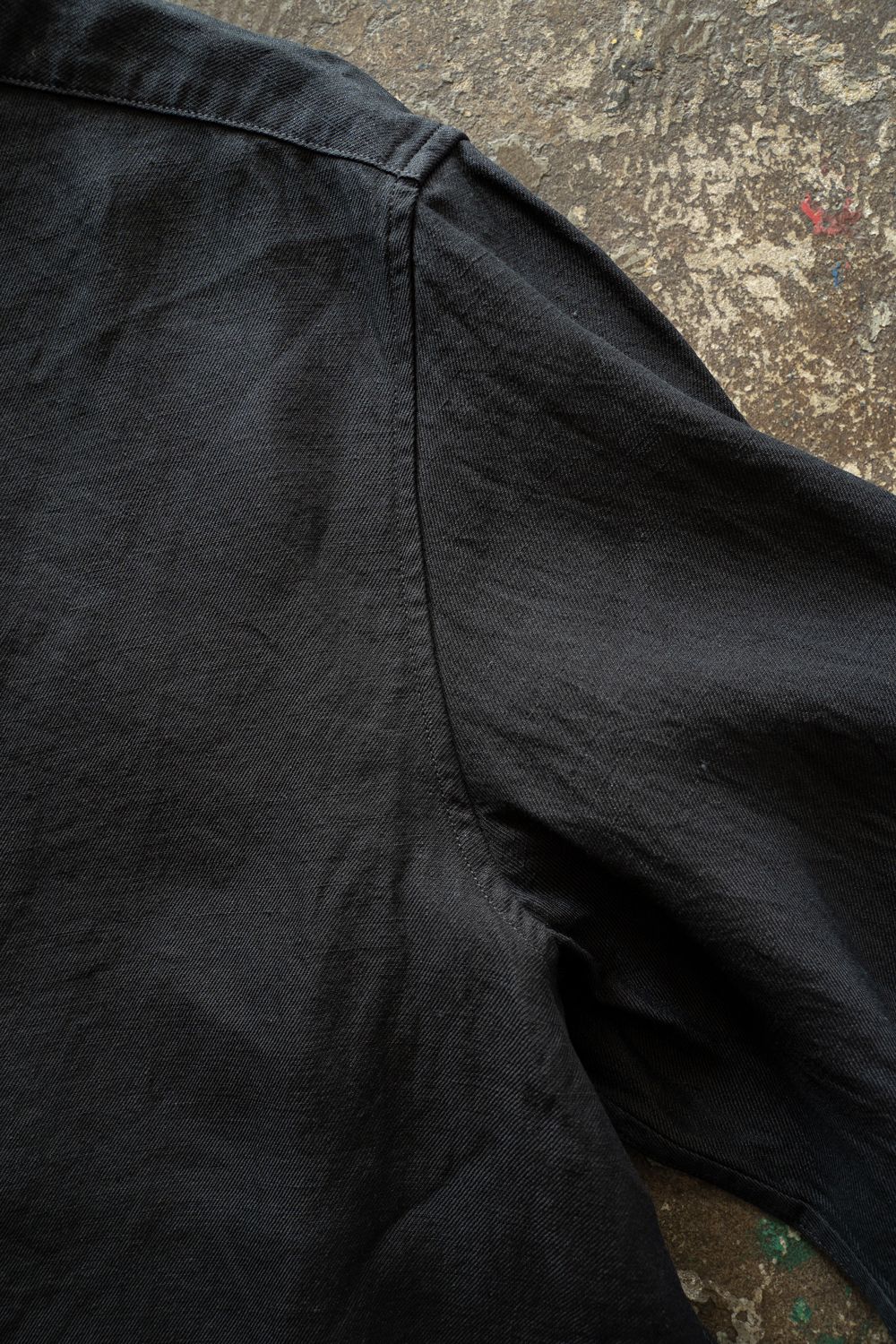 和紙大麻シャツ(墨黒)