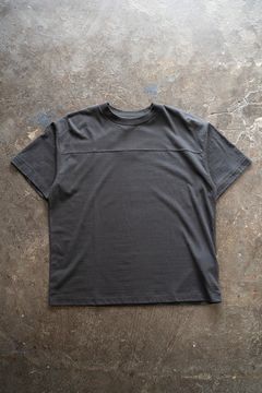 【ラスト1点】【24SS】シルク混フットボールTシャツ(CHARCOAL)