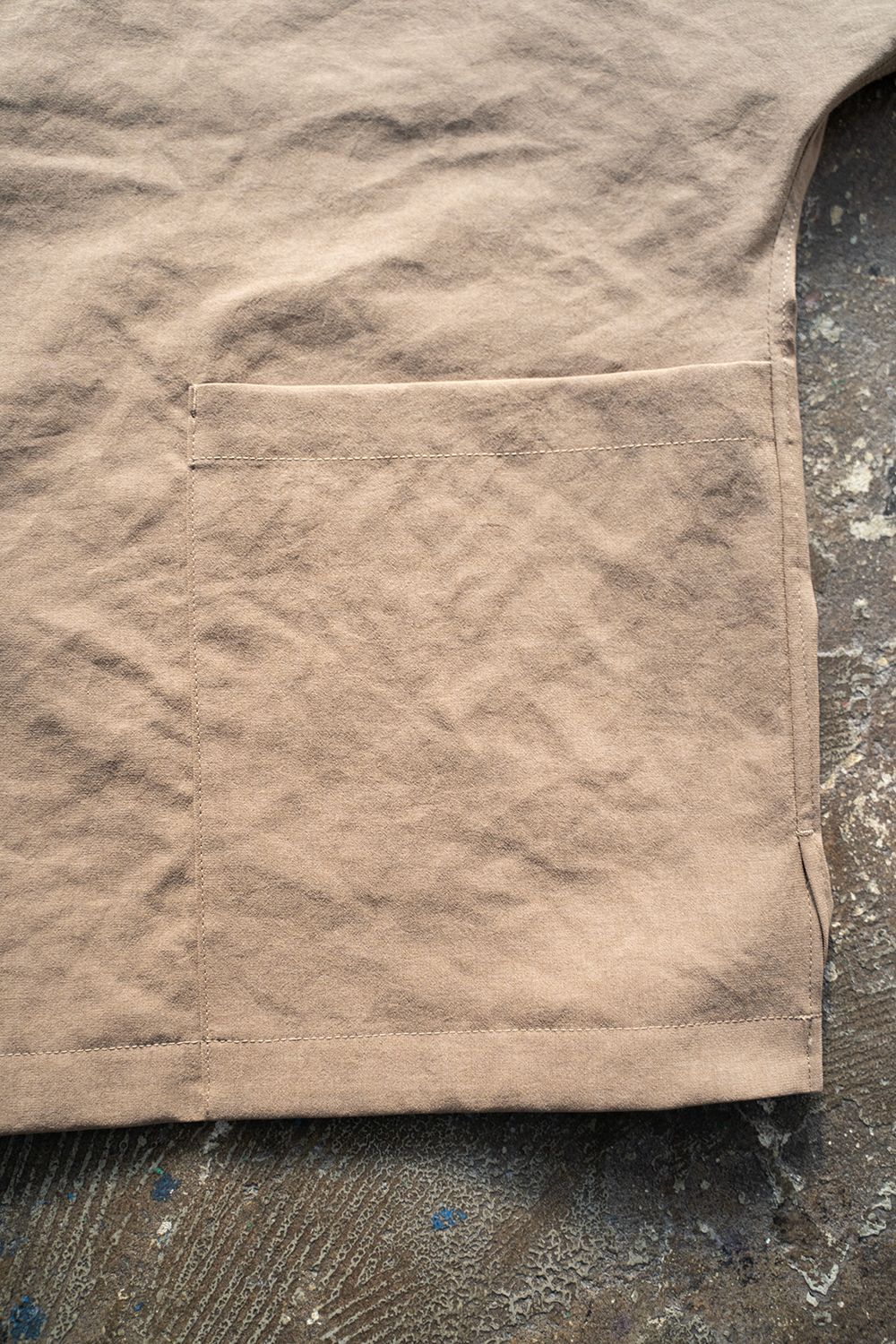 【ラスト1点】【23SS】強撚ポリエステルドルマンジャケット(LIGHT BROWN)