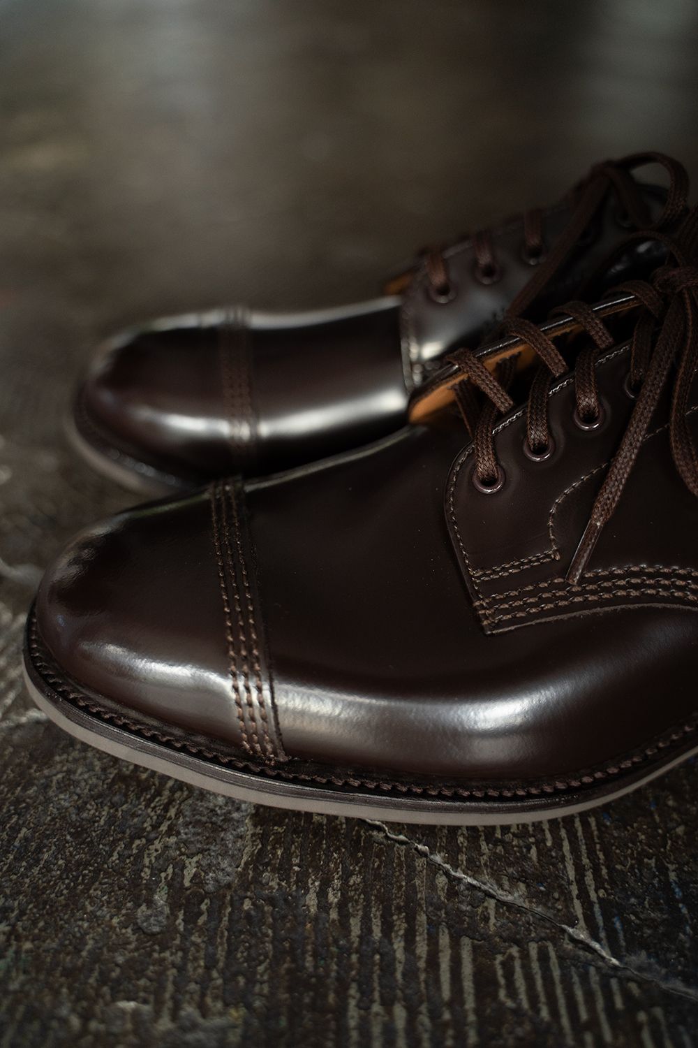 【定番人気】Military Derby Shoe(EBONY BROWN)【No.1128】