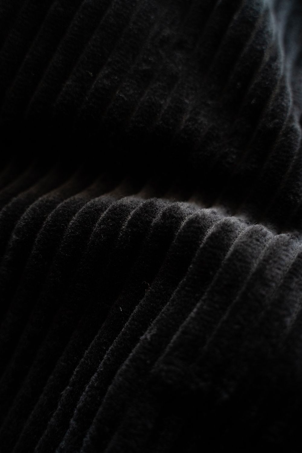 【25AW】3.5W太畝コーデュロイイージーパンツ(BLACK)